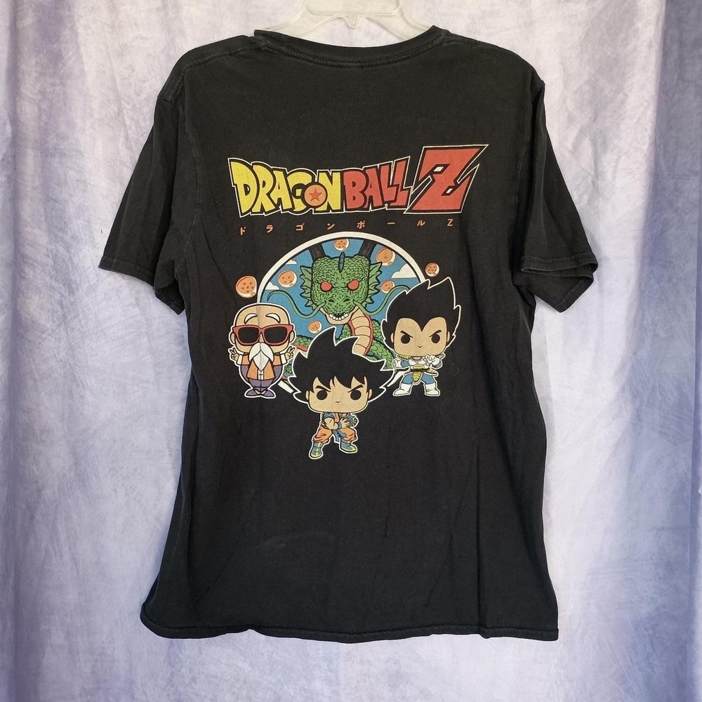 Funko Pop! Dragon Ball Z Goku Shenron Vegeta Master Roshi Graphic T-Shirt